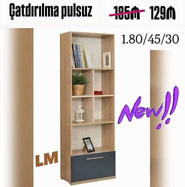 1 qapılı dolab: Bir qapılı dolablar təmiz laminatla 📌 Qiymət : 110₼ Təhvil qısa — 3