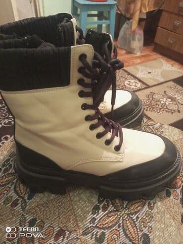 Bıçaqlar: Qadın üçün şəhər tipli qış botları - Model: bağlamalı və yan — 2