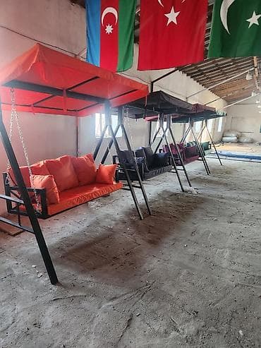 Metall karkaslı bağ yelləncəyi – günlüklə - Konstruksiya: qalın — 3