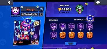 Brawl Stars hesabı – 14.208 kubok, prestij 6 - Profil: iMP | uğur