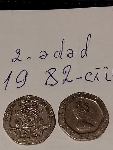Искусство и коллекционирование: Məhsul: 2 New Pence (Birləşmiş Krallıq) və 1 Cent (ABŞ) sikkələri — 8