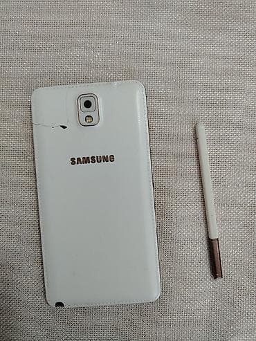2 ci el iphone 6: Samsung Galaxy Note 3, rəng - Ağ, Qırıq — 1