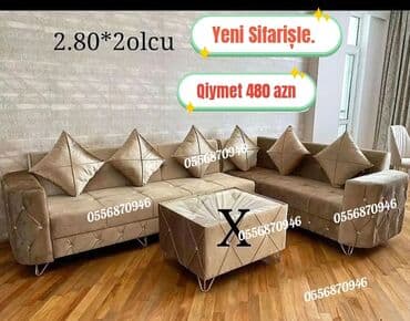 mətbəx ucun divan: Künc divan, Yeni, Açılan, Bazalı, Parça, Pulsuz çatdırılma — 3