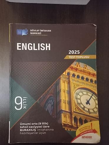 Məhsul: “ENGLISH 2025 – Test Toplusu (9 illik)” Nəşriyyat/kurator — 1