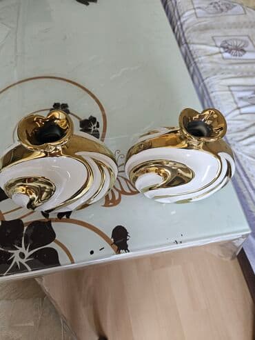 vaza qab: Təcili!!! Ela vəziyyətdə hündürlüyü 16 sm olan 2 eded suvenir qablar — 7