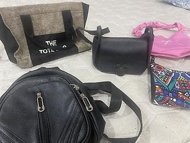 toy nişan xoncaları: Çanta dəsti – 5 ədəd hamısı biryerde - Qara mini çiyin çantası: sərt — 1