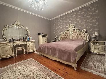 divan və kreslo: Klassik üslubda tam mebel dəsti - Yataq otağı: başlığı kapitonajlı — 8