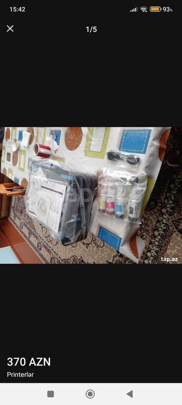 printer alisi: Epson EcoTank L3260 İki il öncə alınıb bütün aksesuarları üzərindədir — 3
