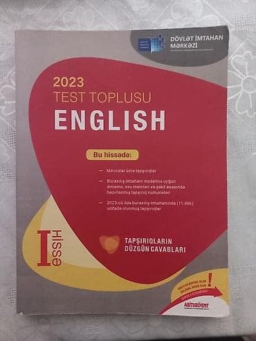 İngilis dili Testlər 11-ci sinif, DİM, 1-ci hissə, 2023 il