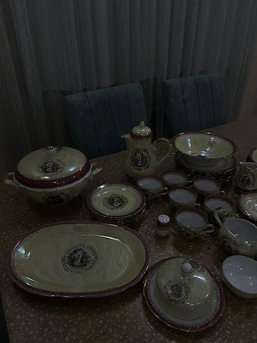 Nahar dəsti, rəng - Sarı, Farfor, Almaniya — 8