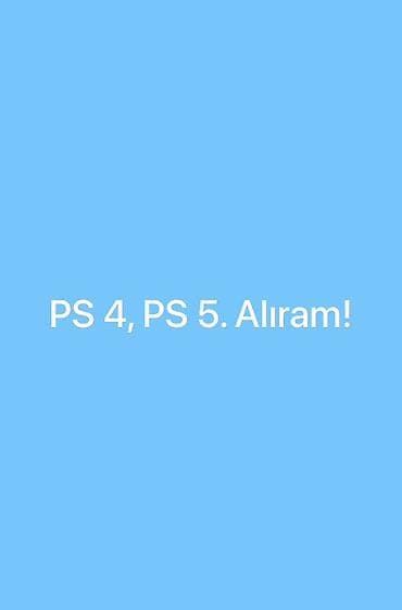 Xidmət: PS4 və PS5 konsollarının alınması Açıqlama: - PlayStation 4 — 1
