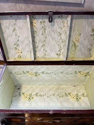 bəy gəlin şəkilləri: Başlıq: Retro “Toyunuz Mübarək” cehizlik sandıq Məhsul təsviri: - — 2