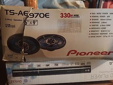 bakcell klass 3xl: Pioneer TS-A6970E 3-way avtomobil akustikası - Ölçü: 6" x 9" — 1