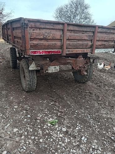 tirə cəkən: Kənd təsərrüfatı üçün ikioxlu traktor qoşqusu - Korpus: bərkidilmiş — 2