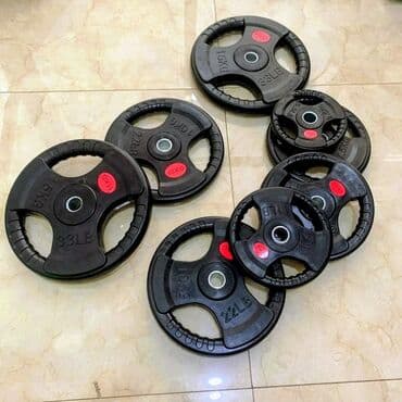 Ştanqlar və ştanq diskləri: Ştanq diski, Çəki: 25 kq, Yeni — 2