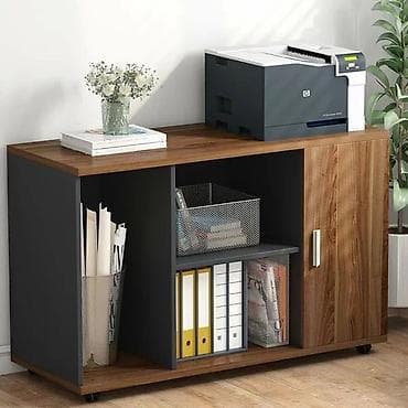 Ofis üçün çoxfunksiyalı printer/çap cihazı masası və sənəd dolabı -