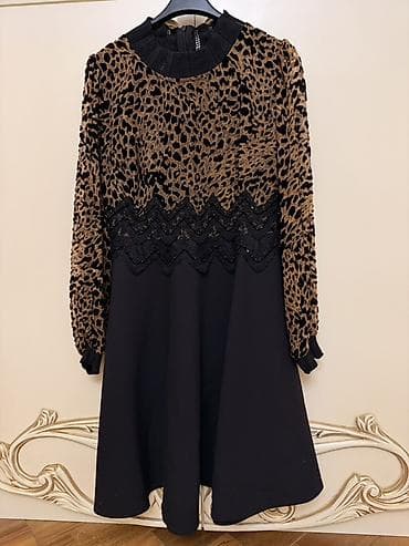 Leopar naxışlı qadın donu - Üst hissə: qara-qəhvəyi leopar printli lalafo.az -da Leopar naxışlı qadın donu - Üst hissə: qara-qəhvəyi leopar printli