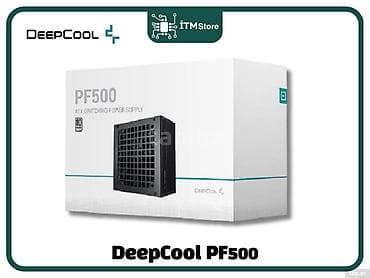 DEEPCOOL PF500 80 PLUS 500W Power Supply 🔹 Güc: 500W 🔹 Sertifikat: 80