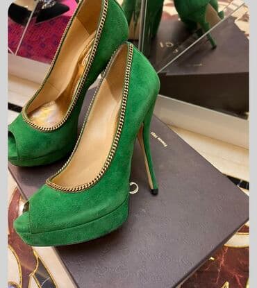 Tuflilər, Gucci, Ölçü: 35.5, rəng - Yaşıl, İşlənmiş