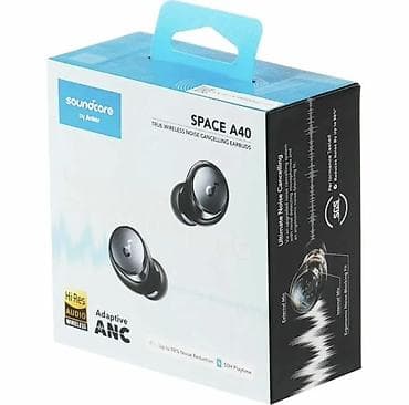 bulutuz kalonka: Soundcore by Anker Space A40 – tam simsiz, aktiv səs-küyün ləğvi (ANC) — 1