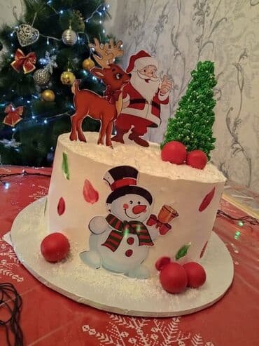 дубайский шоколад: Yeni İl temalı tortlar 🎂 Evdə bişən, yumşaq və qatqısız tortlar — 4