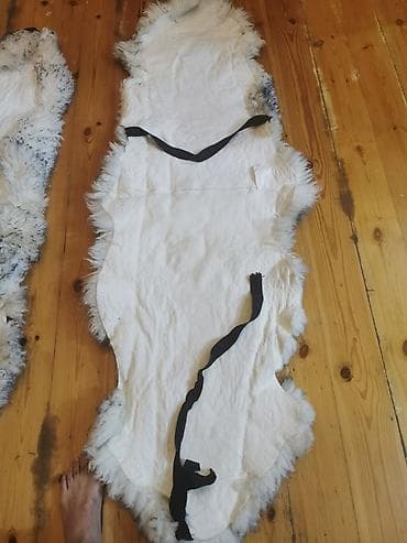 ağ şekil: Məhsul: Təbiət qoyun dərisindən xizək/yəhər altlığı (skandinaviya — 3