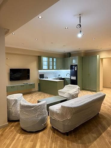 Mebel və daxili interyer paketi - Açıq mətbəx-living zonası üçün