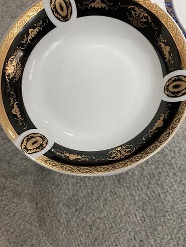 Qab-qacaq dəsti – şirniyyat/nəzakət boşqabları - Şüşə boşqablar — 2