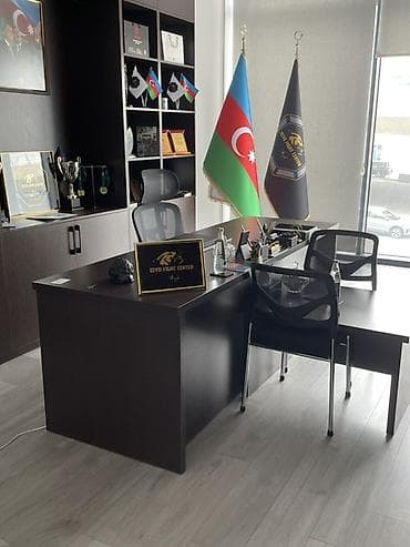 Ofis mebel dəsti – tünd qəhvəyi (Venge) rəngdə Tərkib: - Geniş iş