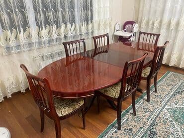 письменный стол купить: Qonaq otağı üçün, İşlənmiş, Açılan, Oval masa — 10