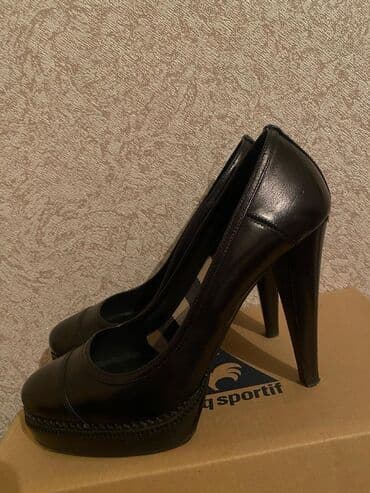 qadın oksfordları: Tuflilər, Ölçü: 38, rəng - Qara, İşlənmiş — 1