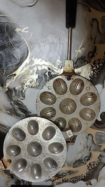 bronza fiqur: Şirniyyət qəlibləri, rəng - Gümüşü, Çuqun, Fiqur — 5