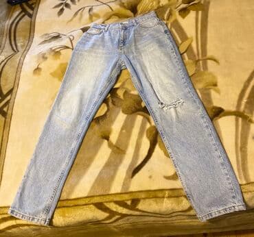 Джинсы: 11-13 yaşa uyğun oğlan uşağı üçün yazlıq cins şalvar. İdeal — 1