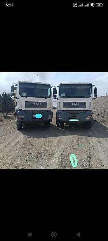 MAN TGA 6x4/8x4 dumpper maşınları - Marka/model: MAN TGA seriyası -