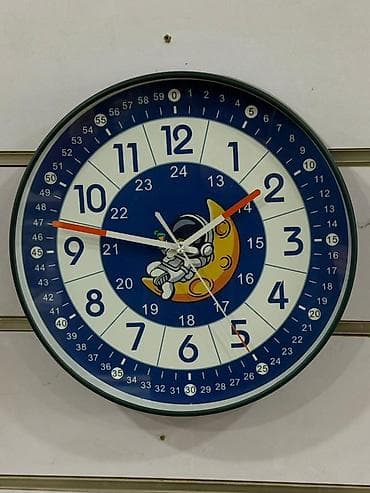 Şəkillər, tablolar: Divar saatları, Saniyə əqrəbi — 3