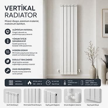 desmalar: Yeni Seksiyalı Radiator Alüminium, Pulsuz çatdırılma, Ödənişli quraşdırma, Zəmanətli, Kredit yoxdur — 2