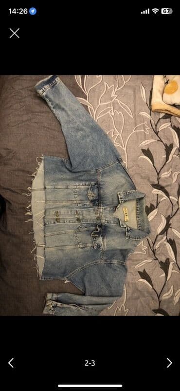 cins pencekler instagram: Qadınlar üçün denim cins gödəkçə - Rəng: açıq-mavi/yuyulmuş denim - — 2