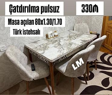 saxta baba sekli: Mətbəx üçün, Açılan, 4 stul — 1