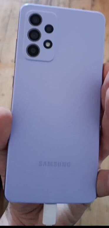 samsung kabrolari: Samsung Galaxy A52, 128 GB, rəng - Bənövşəyi, Barmaq izi — 2