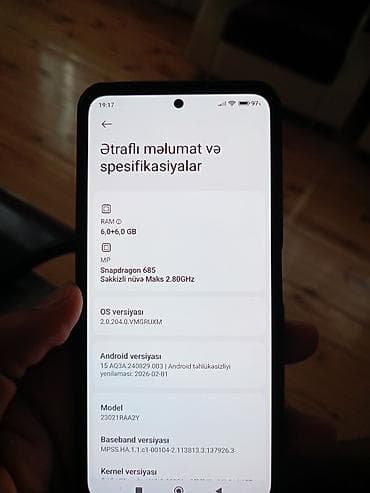 Redmi Note 12, 128 GB, rəng - Yaşıl, İki sim kartlı, Face ID, Barmaq izi
