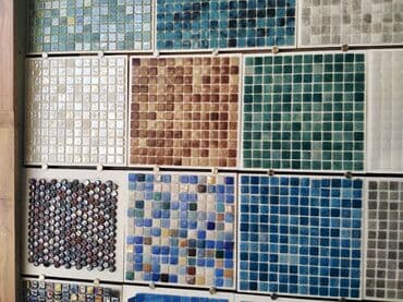 hovuz kafeli: Mozaik kafel kolleksiyası - Material: şüşə mozaik kafellər - Forma — 1