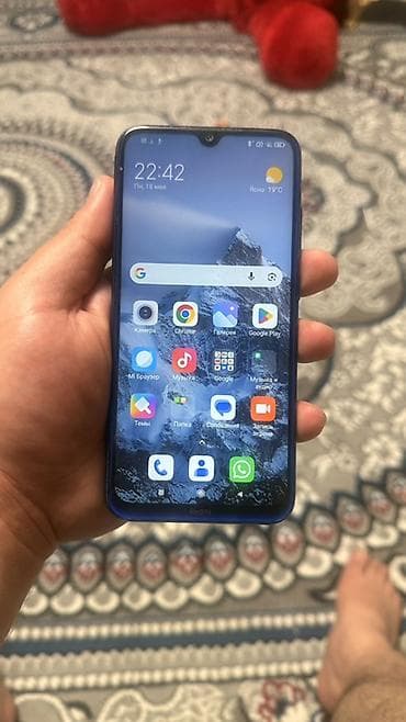ref iphone: Redmi Note 8, 64 GB, rəng - Mavi, Barmaq izi — 2