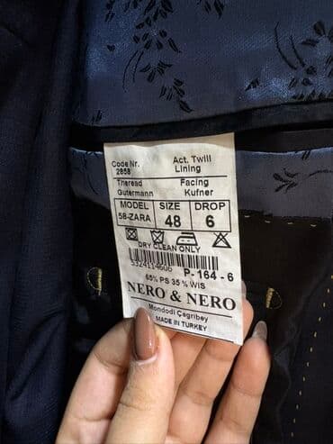 binə ticarət mərkəzi kişi geyimləri: Tək tək qiymət 50 azn, 3ü biryerdə 130azn. Təzə kostyumlardı (cəmi 1 — 3