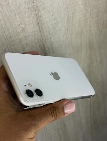 plata iphone: IPhone 11, 128 GB, Ağ, Zəmanət, Kredit, Simsiz şarj — 2