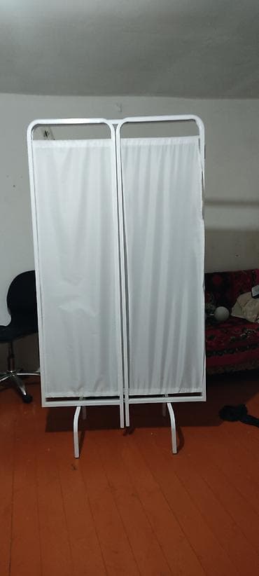 pərdə: Tibbi paravan – 3 bölməli, qatlana bilən. - Metal konstruksiya: ağ — 5