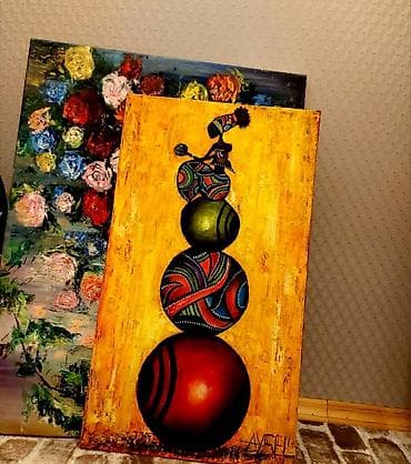 Свечи: Rəsm əsəri – orijinal yaglı boyatablo - Texnika: yağlı boga palitra — 2