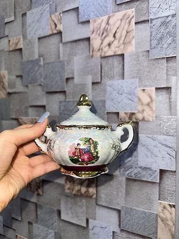 Çay dəsti, Farfor, Madonna, 6 nəfərlik, Yaponiya — 4