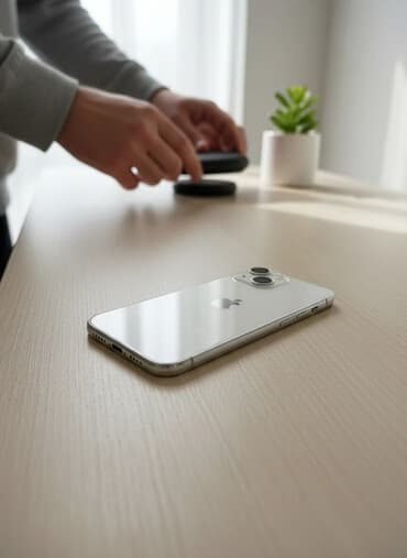 mini klaviatura: IPhone 13 mini, 128 GB, White Titanium, Zəmanət, Simsiz şarj, Face ID — 1