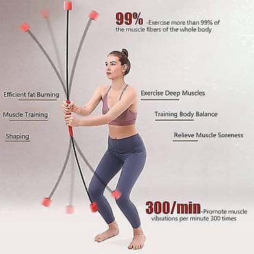 Спорт и хобби: Flexi Bar - məşq aləti Məhsul təsviri: - Elastik vibro-çubuq bədən — 5