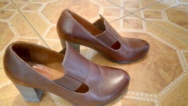 şnurlu qadın mokasinləri: Tuflilər, Ölçü: 36.5, rəng - Qəhvəyi, İşlənmiş — 2